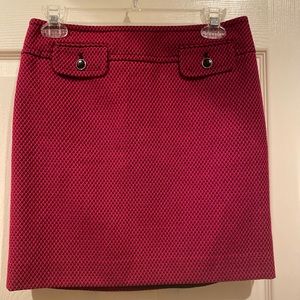 Ann Taylor LOFT Ladies Red Mini Skirt Size 4 Petite